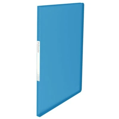 Image de Esselte Vivida Reliure protège documents souple en polypropylène avec 20 pochettes A4 40 feuilles Bleu