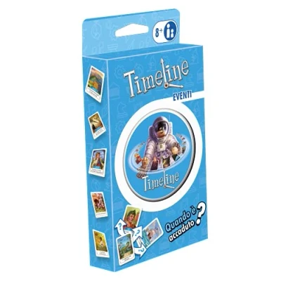 Image de Asmodee Chronologie des événements historiques, blister écologique, jeu de cartes, éducatif, format poche, édition italienne, 8 à 99 ans, 8304