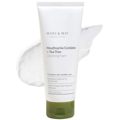 Image de [Mary&amp;May] Houttuynia Cordata + Mousse Nettoyante Arbre à Thé 150ml