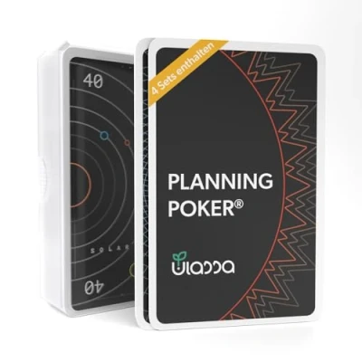 Image de Jeu de carte Agile Planning Poker Cards pour 4 personnes (1 jeux) cartes Scrum une estimation efficace des efforts en équipe Version Planète