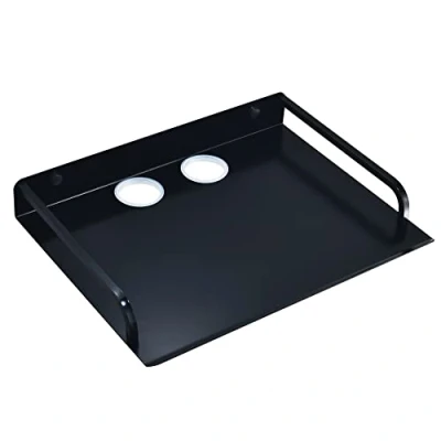 Image de HNVNER Multimédia Etagère Murale pour Appareil AV, Support Flottantes Étagères en Métal Routeur, Boîtes de Câble, Lecteurs DVD/Blu Ray, Console Jeu, Décodeur, Projecteur