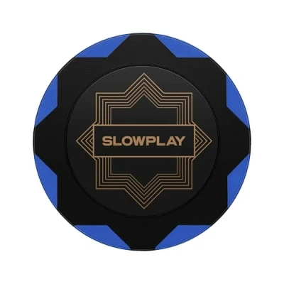 Image de SLOWPLAY Nash Jetons de Poker en Argile Rouleau 50 Bleu, 14g pour Texas Holdem sans numérotation Conception et Fabrication exquises (Bleu)