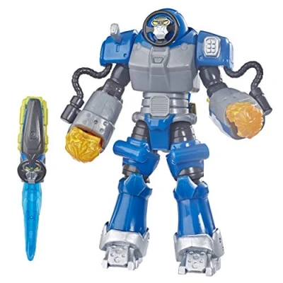 Image de Power Rangers Beast Morphers Figurine Robot Deluxe Smash Beastbot Compagnon du Ranger Bleu 15 cm Jouet