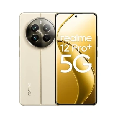 Image de realme Smartphone 12 Pro+ 5G 8 + 256GB, Appareil Photo Portrait avec Objectif périscope, Sony IMX890 OIS, Chipset Snapdragon® 7s Gen 2 5G, Écran à Vision incurvée de 120 Hz, Navigator Beige