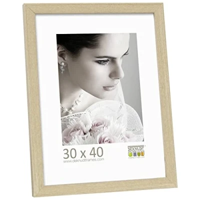 Image de Deknudt Frames S44CH1 Basic Cadre Photo Bois/MDF Chêne Fin 30 x 40 cm