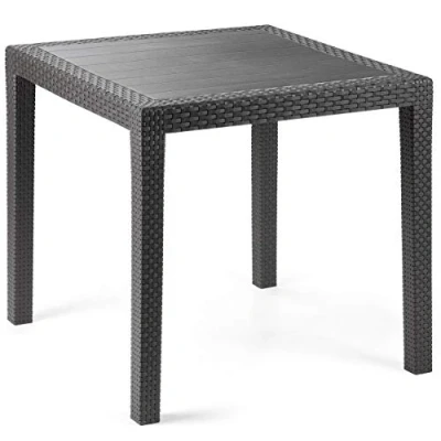 Image de Tomaino Table carrée fabriquée en Italie, Anthracite, Unique