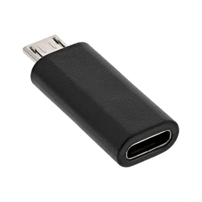 Image de InLine Adaptateur USB C (F) pour Micro de type B (M) 2.0 noir