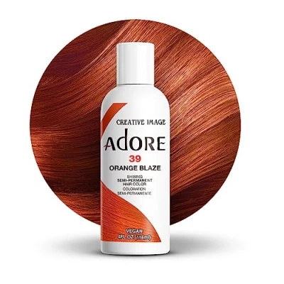 Image de Creative Image Adore Shining Semi Permanent Hair Color 39 Orange Blaze 118ml