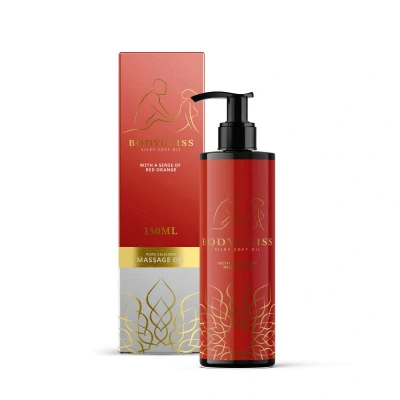 Image de Bodygliss Huile De Massage Et Lubrifiant Orange Sanguine 150 Ml