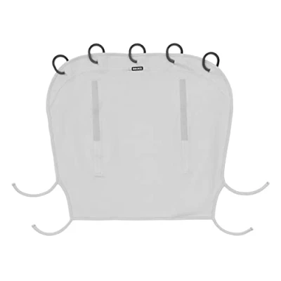 Image de Dooky protection solaire universelle, contre les intempéries (protection UV SPF 40+, testé par le TÜV, ajustement universel pour de nombreuses marques, coupe vent stylé), Grey