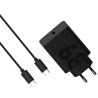 Image de Motorola Chargeur TurboPower 68 W (Chargeur Rapide GaN avec câble USB C vers de 1 m 6,2 A pour Charger Smartphones, tablettes, Ordinateurs Portables et appareils