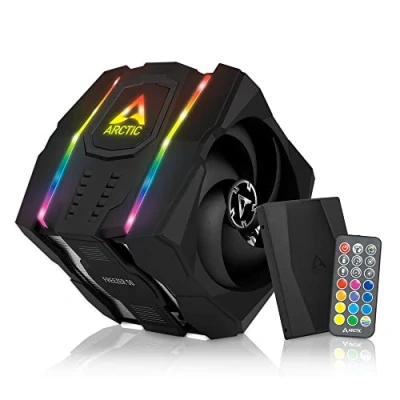 Image de ARCTIC Freezer 50 (incl. A RGB Controller) Refroidisseur de CPU à Double Tour Multi compatible AMD et Intel, Deux Ventilateurs, 6 caloducs, MX 4 Incluse, avec le LGA1700