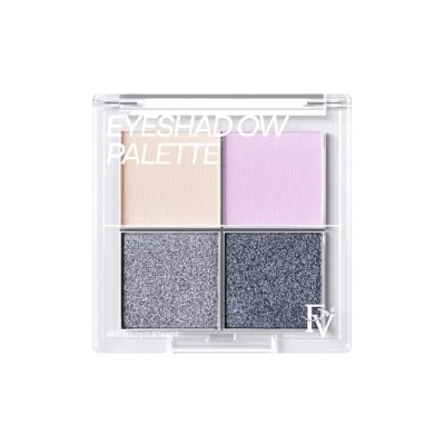 Image de FV Palette Maquillage Yeux Haute Pigmentation, 4 Nuances Mates Et Métalliques, Longue Tenue, Formule Mélangeable, de Fards à Paupières Effet Naturel (Purple)