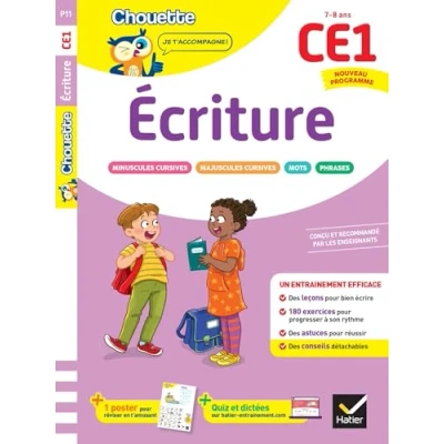 Image de Ecriture CE1 Cahier de soutien nouveau programme Leçons et exercices corrigés (Broché)