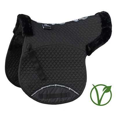 Image de Rhinegold Luxueuse Fourrure en Coton matelassé Noir/Noir COB