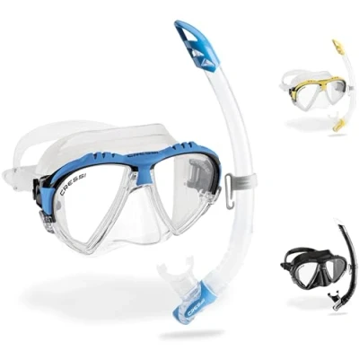 Image de Cressi Sub S.p.A. Matrix &amp; Gamma Combo Set de snorkeling Clear/Yellow