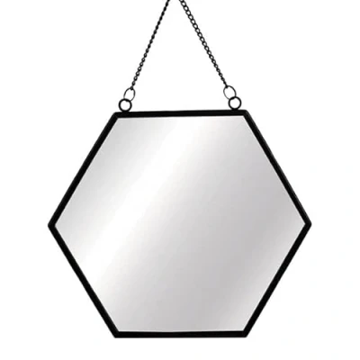 Image de Sass and Belle Miroir monochrome hexagonal noir