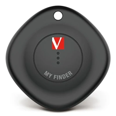 Image de Verbatim My Finder Traceur Bluetooth pour Sac à Dos, Valise, Portefeuille, clés et Autres Compatible avec Apple « Où est ? » Localisateur de Batterie remplaçable