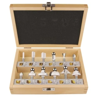 Image de Coffret de 12 Fraises à bois sur queue 8 mm MAKITA D 53556