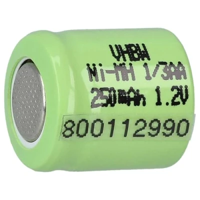 Image de vhbw Batterie Remplacement pour 1/3AA modéle RC (250mAh, 1,2V, NiMH, Vert)