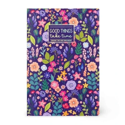 Image de Legami Cahier ligné 7 mm, Flowers, Format B5, Large, Papier certifié FSC, 100 pages, Reliure Singer Stitch, 18.5 x 24.8 cm
