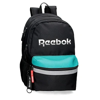Image de Reebok Andover Sac à Dos Scolaire pour Ordinateur Portable 15,6&quot; Noir 31x44x15 cms Polyester 20,46L