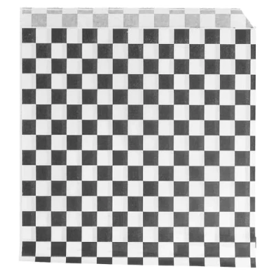 Image de 500 unité Papier Ingraissables Ouvert 2 Côtés Fast Food &#039;Fitipaldi&#039; 32 G/M2 16X16,5 Cm Noir Parch.Ingraissable