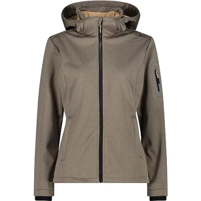 Image de CMP Veste à capuche zippée pour femme, Mel Sésame Noir, XXS