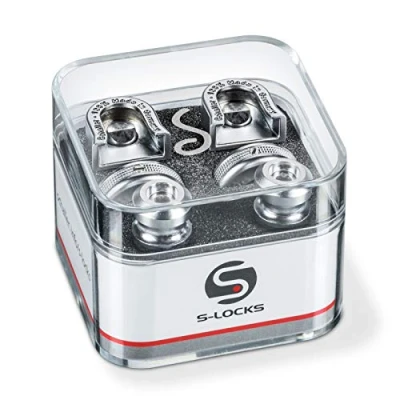 Image de Schaller Security Lock Base Métal avec Vis, Chrome satiné 2 Pièces