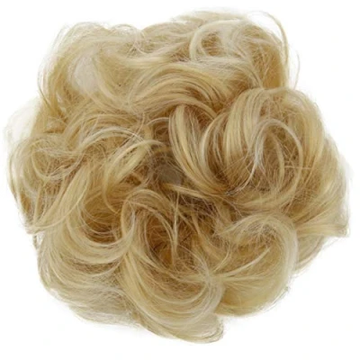 Image de CAISHA XL Postiche Choucho Avoir Les Cheveux Relevés Volumineux Bouclé Chignon Blond Clair G15E