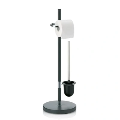 Image de Kela 22231 set WC support papier toilette + brosse, acier mat anthracite, &#039;Sinerio&#039;