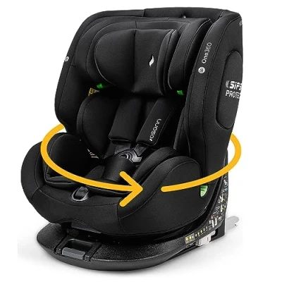 Image de Osann One360 siège auto pour enfant, pivotant à 360 , 40 150 cm, Reboarder avec Isofix, évolutif All Black