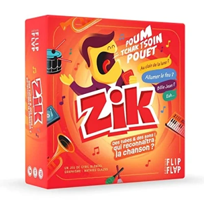 Image de Blackrock Games ZIK Nouvelle édition Jeu de société dès 10 Ans fredonner des chansons Fun garantis idéal en Groupes d&#039;ambiance Amis et Famille Quiz Musical Original Chanson