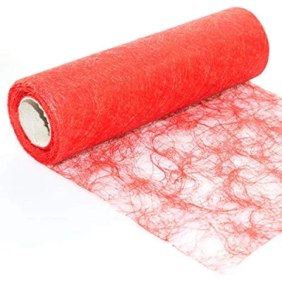 Image de Protinam Chemin de Table en Fibres synthétiques 3320 Rouge feu 20 m