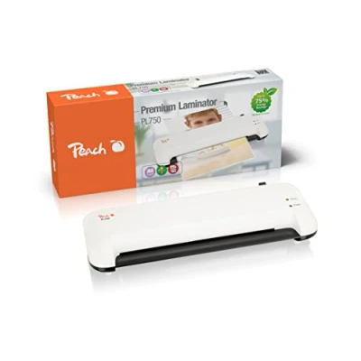 Image de Peach Plastifieuse PL750 DIN A4 avec 20 films de plastification gratuits deux fois plus rapide que les autres laminé 1,5 pages par minute Convient pour tous courants