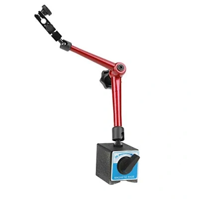 Image de Support de Base Magn¨Tique Universel R¨glable, Comparateur Pr¨cision Cadran Indicateur Niveau ¨¤ Num¨Rique avec Ressorts Anti desserrement 60 x 50 55 mm