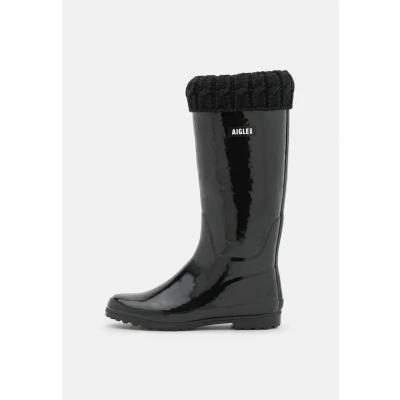 Image de Aigle Eliosa Winter Bottes en caoutchouc, Femme, Taille: 37, Noir Caoutchouc naturel
