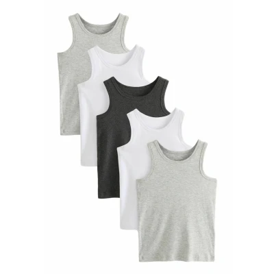 Image de Next 5 PACK Regular FIT Caraco pour enfants, Taille: 2 3a, Grey