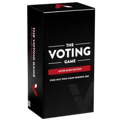 Image de The Voting Game Dyce Games After Dark Edition Édition Adulte NSFW Jeu en Anglais Perturbant, osé et hilarant de Cartes Groupe À partir 17 Ans 4 à 10 Joueurs