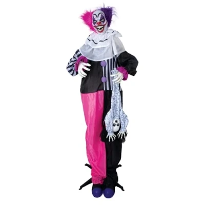 Image de Automate CLOWN PTIT 24094 Halloween Animé Sonore Lumineux Animatronique Animatronics 170 cm