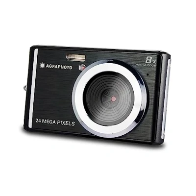 Image de AGFA Photo Realishot DC5500 Appareil Numérique Compact, 24 MP, 2.4&#039;&#039; LCD, Zoom Digital 8X, Batterie Lithium Noir