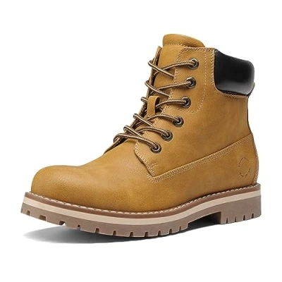 Image de Bruno Marc Botte Homme Classique Bottes Décontractées pour Hommes avec Doublure Respirante Légère et Confortable,Size 41.5,Jaune,SBSB226M 1