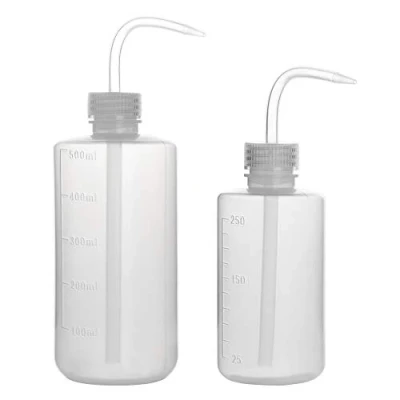 Image de StonyLab 2 Paquet 250 ml/500 ml Flacons de Lavage en Plastique à Squeeze avec LDPE Ouverture Etroite, Bouteille D&#039;arrosage Presser Wash Bottle