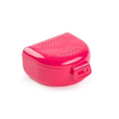 Image de GOOD STUFF Boîte pour appareil dentaires, et dentaires étui respirant avec trous d&#039;évent portable, durable facile à nettoyer 75 x 60 35 mm Porte bite dentaire en plastique