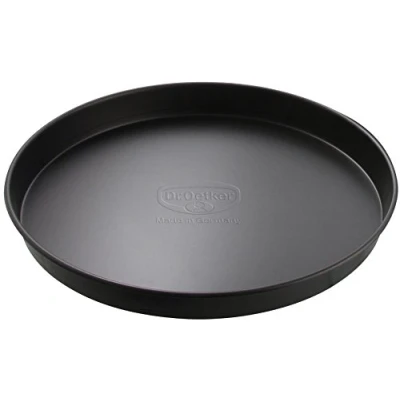 Image de Dr. Oetker 1515 Tradition Plaque à Gâteau/Pizza Acier Noir 32 x 5 cm