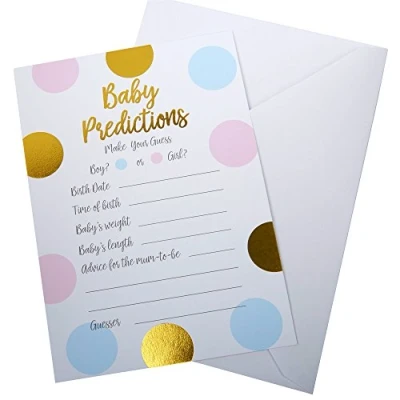Image de Neviti Motif Fonctionne bébé prédiction Cartes avec enveloppes, Multicolore, Lot de 10