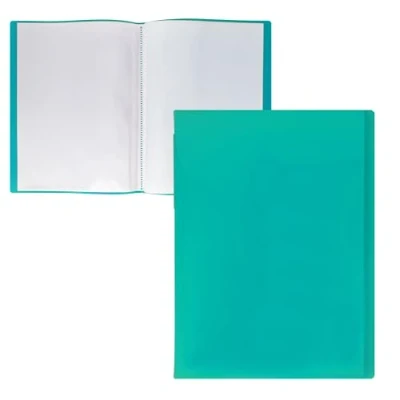 Image de RAYLU PAPER Classeur avec pochettes transparentes Format A4, fabriqué en polypropylène 100% biodégradable, 10 pour documents à la maison et au bureau (A4, housses, Vert)