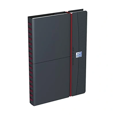 Image de Agenda scolaire 2024 2025 Oxford Office Semainier spiralé 10x15cm Année 24 25 Gris/Rouge Français