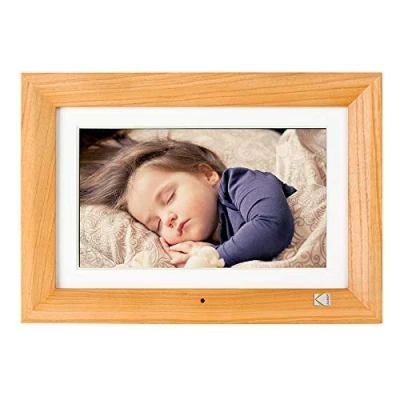 Image de KODAK Cadre Photo Numérique en Bois Clair 7 Pouces