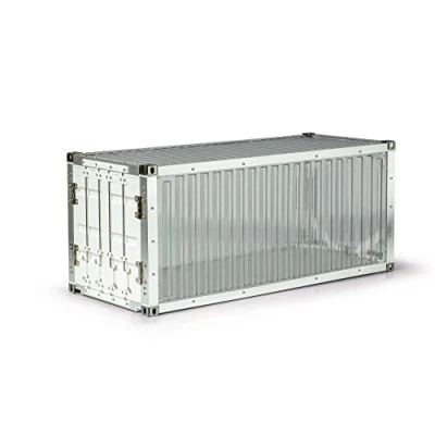 Image de Carson Modellsport 500907335 1:14 20 pi. Voir Container kit de Montage, Camion RC, Accessoires pour camions Tamiya, modélisme Argent